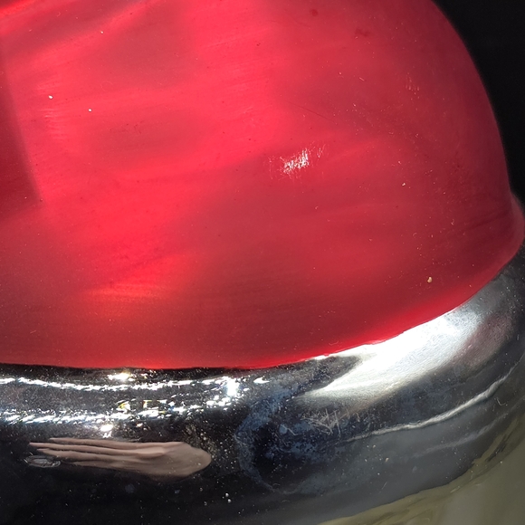 VTG Department 56 Mercury Glass 9" Santa Face Ornament With Box & Tags - Picture 8 of 16